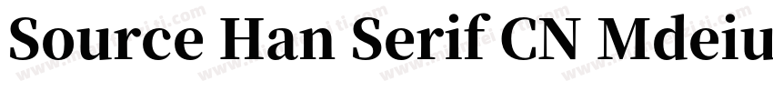 Source Han Serif CN Mdeium字体转换